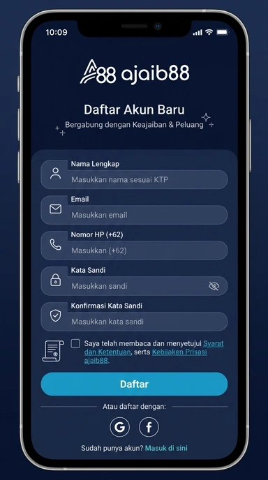 Panduan Registrasi Akun Ajaib88 untuk Pengguna Android
