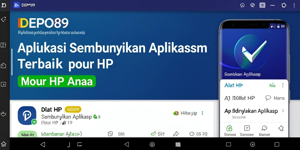 Tampilan antarmuka DEPO89 untuk menyembunyikan aplikasi dengan mudah.