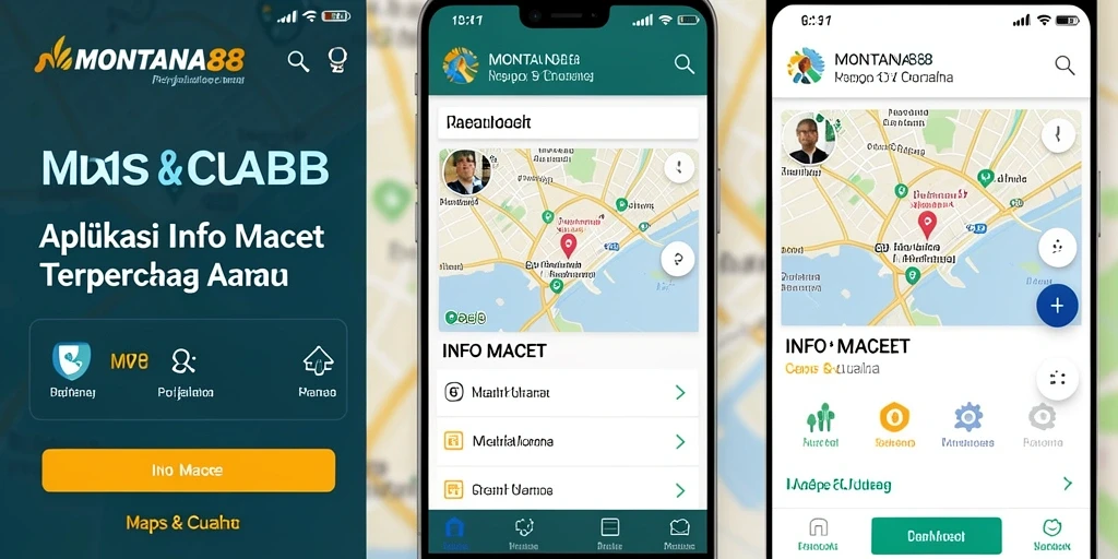 Tampilan antarmuka MONTANA88 yang informatif tentang kondisi jalan.