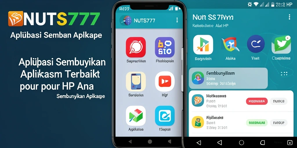 Tampilan antarmuka NUTS777 untuk menyembunyikan aplikasi dengan mudah.