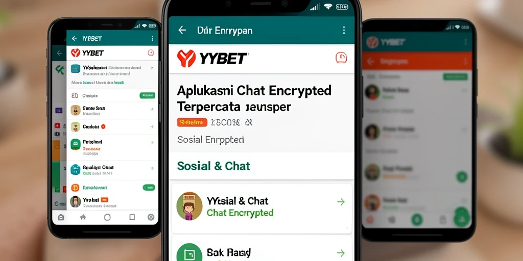 Antarmuka YYBET yang menarik untuk aplikasi Chat Encrypted.